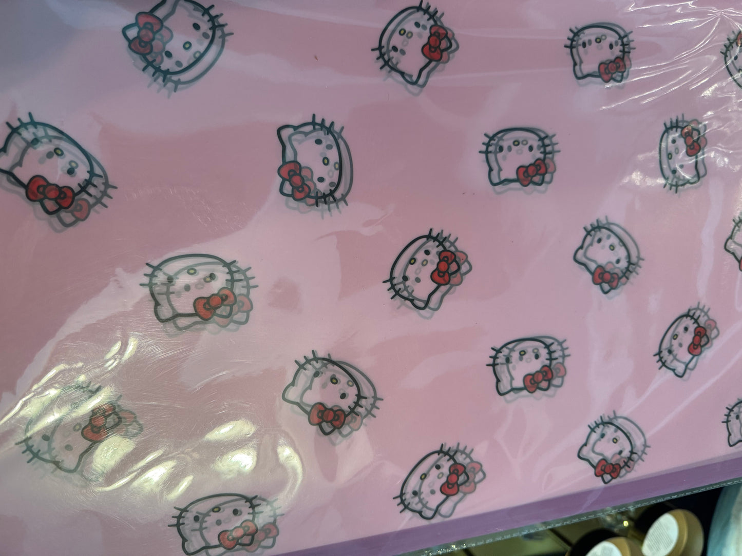 Lavender Hello Kitty floral paper