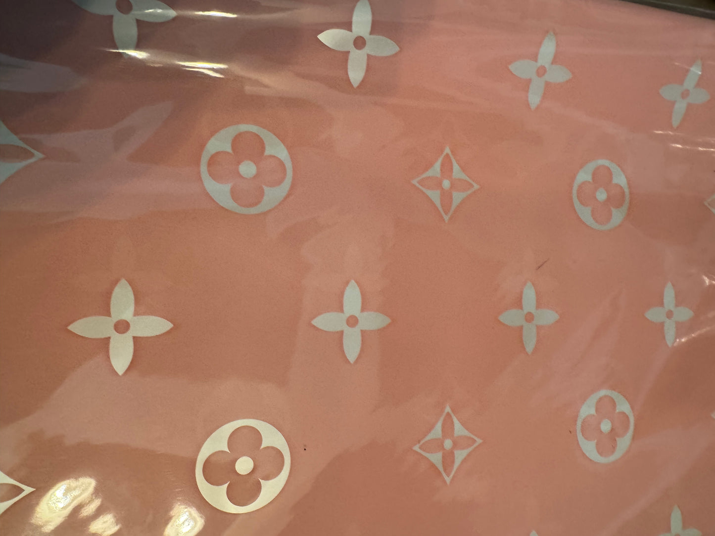 Pink LV Designer Floral Wrapping Paper