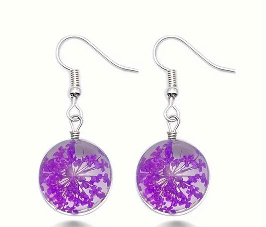 Ball Flower Earrings